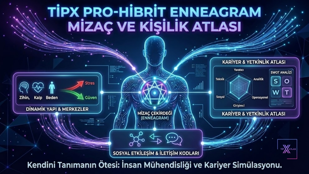 1501-TipX Pro-Hibrit Enneagram Mizaç ve Kişilik Atlası 